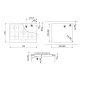 SMEG GAS HOB PX375MB MATT BLACK CLASSIC AESTHETIC 72,5 CM