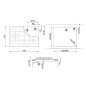 SMEG GAS HOB PX375LMB MATT BLACK CLASSIC AESTHETIC 72,5 CM