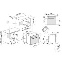 SMEG SOP6902S2PN HORNO COMBINADO VAPOR LINEA VICTORIA PLATAFORMA GALILEO PYROSTEAM NEGRO