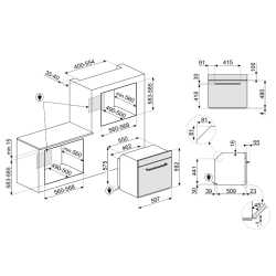 SMEG SOP6902S2PP HORNO COMBINADO VAPOR LINEA VICTORIA CREMA
