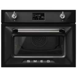 SMEG KOMPAKT-MIKROWELLENBACKOFEN SO4902M1N SCHWARZ DESIGNLINIE VICTORIA