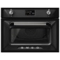 FOUR COMBINÉ MICROONDES SMEG SO4902M1N NOIR ESTHÉTIQUE VICTORIA
