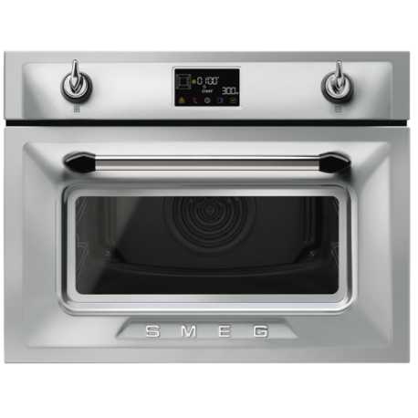 FOUR COMBINÉ MICROONDES SMEG SO4902M1X ACIER INOXYDABLE ESTHÉTIQUE VICTORIA