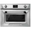 FOUR COMBINÉ MICROONDES SMEG SO4902M1X ACIER INOXYDABLE ESTHÉTIQUE VICTORIA