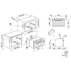 HORNO MICROONDAS COMBINADO SMEG SO4902M1X ACERO INOXIDABLE ESTETICA VICTORIA
