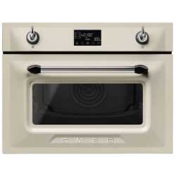 HORNO MICROONDAS COMBINADO SMEG SO4902M1P CREMA ESTETICA VICTORIA