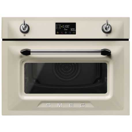 FOUR COMBINÉ MICROONDES SMEG SO4902M1P CRÉME ESTHÉTIQUE VICTORIA