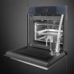 SMEG SO6104APS HORNO COMBINADO MICROONDAS SILVER PLATAFORMA GALILEO OMNICHEF