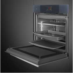 SMEG SO6104APS HORNO COMBINADO MICROONDAS SILVER PLATAFORMA GALILEO OMNICHEF
