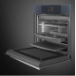 SMEG SO6104APG HORNO COMBINADO MICROONDAS ESTÉTICAS LINEA NEPTUNE GREY
