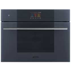 SMEG SO4104APG EINBAU KOMPAKT-MIKROWELLEN BACKOFEN H 45 CM DESIGNLINIEN LINEA NEPTUNE GREY