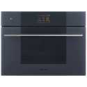 SMEG SO4104APG EINBAU KOMPAKT-MIKROWELLEN BACKOFEN H 45 CM DESIGNLINIEN LINEA NEPTUNE GREY