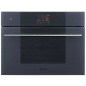 SMEG SO4104APG EINBAU KOMPAKT-MIKROWELLEN BACKOFEN H 45 CM DESIGNLINIEN LINEA NEPTUNE GREY