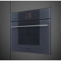 SMEG SO4104APG EINBAU KOMPAKT-MIKROWELLEN BACKOFEN H 45 CM DESIGNLINIEN LINEA NEPTUNE GREY