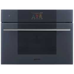 SMEG SO4104M2PG EINBAU KOMPAKT-MIKROWELLEN H 45 CM DESIGNLINIEN LINEA NEPTUNE GREY