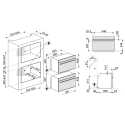 SMEG SO4104M2PG COMBI MICROWAVE OVEN H 45 CM AESTHETIC LINEA NEPTUNE GREY