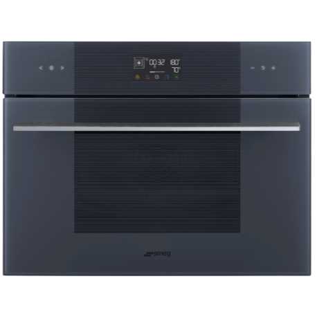 SMEG SO4102S3G EINBAU DAMPFGAREN KOMBINIERT H 45 CM DESIGNLINIEN LINEA NEPTUNE GREY