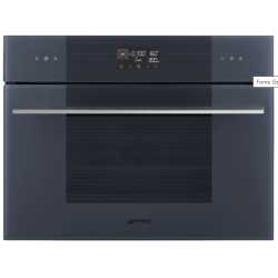 SMEG SO4102M1G EINBAU KOMPAKT-MIKROWELLEN H 45 CM DESIGNLINIEN LINEA NEPTUNE GREY