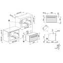 SMEG SO4102M1G EINBAU KOMPAKT-MIKROWELLEN H 45 CM DESIGNLINIEN LINEA NEPTUNE GREY