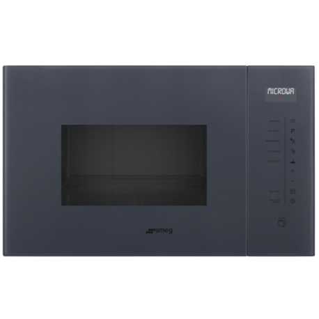 SMEG FMI125G MICROWAVE OVEN WITH ELECTRIC GRILL H 39 CM AESTHETIC LINEA NEPTUNE GREY