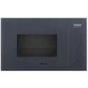 SMEG FMI125G MIKROWELLE + GRILL H 39 CM DESIGNLINIEN LINEA NEPTUNE GREY