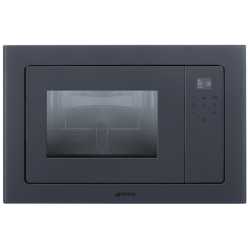 SMEG FMI120G MICROWAVE OVEN WITH ELECTRIC GRILL H 39 CM AESTHETIC LINEA NEPTUNE GREY