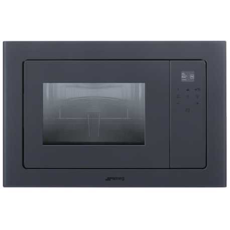 SMEG FMI120G MIKROWELLE + GRILL H 39 CM DESIGNLINIEN LINEA NEPTUNE GREY