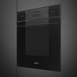 SMEG SOP6102S2PB3 COMBI STEAM OVEN AESTHETIC LINEA DEEP BLACK