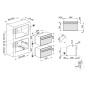 SMEG SO4102S3B3 EINBAU DAMPFGAREN KOMBINIERT H 45 CM DESIGNLINIEN LINEA DEEP BLACK