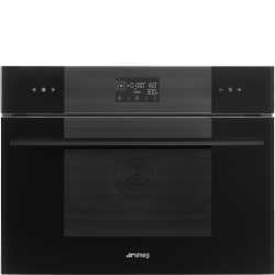 SMEG SO4102M1B3 COMBI MICROWAVE OVEN H 45 CM AESTHETIC LINEA DEEP BLACK