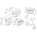 SMEG SO4102M1B3 EINBAU KOMPAKT-MIKROWELLEN H 45 CM DESIGNLINIEN LINEA DEEP BLACK