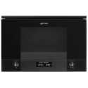 SMEG MP122B3 MICROWAVE OVEN WITH ELECTRIC GRILL H 39 CM AESTHETIC LINEA DEEP BLACK