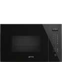 SMEG FMI125N MICROWAVE OVEN WITH ELECTRIC GRILL H 39 CM AESTHETIC LINEA DEEP BLACK