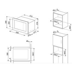 FORNO A MICROONDE CON CORNICE SMEG FMI125N