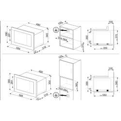 FORNO A MICROONDE CON CORNICE SMEG FMI120B3