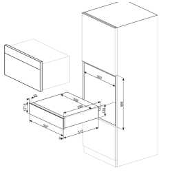 CASSETTO SCALDASTOVIGLIE SMEG CPR115B3