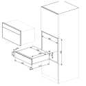 SMEG CPR115B3 WARMING DRAWER AESTHETIC LINEA DEEP BLACK