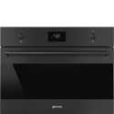 SMEG SO4301M0N MICROWAVE OVEN WITH ELECTRIC GRILL H 45 CM CLASSIC AESTHETIC MATT BLACK