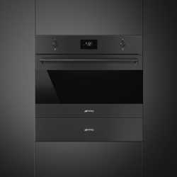 SMEG SO4301M0N MICROWAVE OVEN WITH ELECTRIC GRILL H 45 CM CLASSIC AESTHETIC MATT BLACK