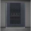 SMEG CVI138RG UNDER COUNTER WINE COOLER AESTHETIC LINEA NEPTUNE GREY H 82-87 CM