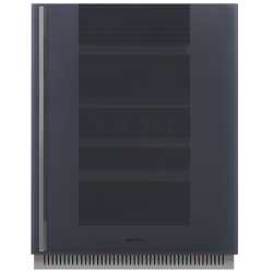 SMEG CVI138RG UNDER COUNTER WINE COOLER AESTHETIC LINEA NEPTUNE GREY H 82-87 CM