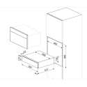 SMEG CPS115G SOMMELIER DRAWER AESTHETIC LINEA NEPTUNE GREY