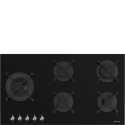 SMEG PV395LN TABLE DE CUISSON VERRE NOIR 90 CM ESTHÉTIQUES CLASSICA