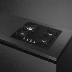 SMEG PV364N GAS HOB BLACK CERAMIC GLASS 65 CM AESTHETIC CLASSIC