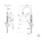 SMEG MID6DKX SINGLE LEVER SINK MIXER TAP WITH PULL OUT SPRAY DARK INOX