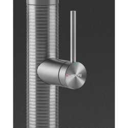 SMEG MID6SS SINGLE LEVER SINK MIXER TAP WITH PULL OUT SPRAY BRUSHED STAINLESS STEEL