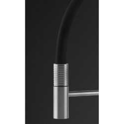 SMEG MID6SS SINGLE LEVER SINK MIXER TAP WITH PULL OUT SPRAY BRUSHED STAINLESS STEEL