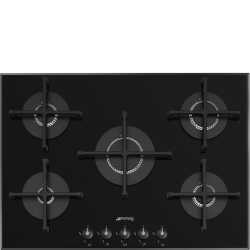 SMEG PV175B3 ENCIMERA DE COCCIÓN CRISTAL NEGRO ESTÉTICAS LINEA 72 CM