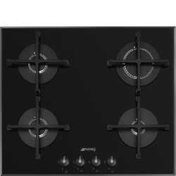 SMEG PV164B3 GASKOCHFELD SCWHARZGLAS DESIGNLINIEN LINEA 60 CM