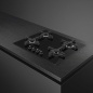 SMEG PV164B3 GAS HOB BLACK GLASS AESTHETIC LINEA 60 CM